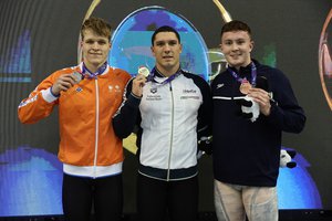 Archie Goodburn bronze 50m Breaststroke Euro U23 2023