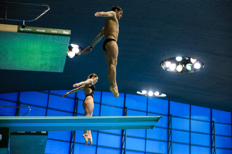 Grace Reid and Tom Daley London 2019