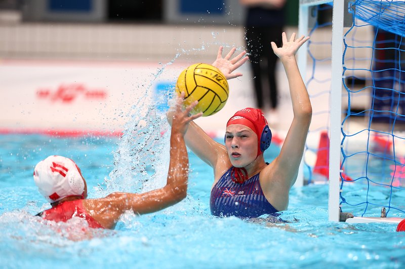 Zara Christie goalkeeper - Water Polo Great Britain U19 Women's team [2024 European Championships]