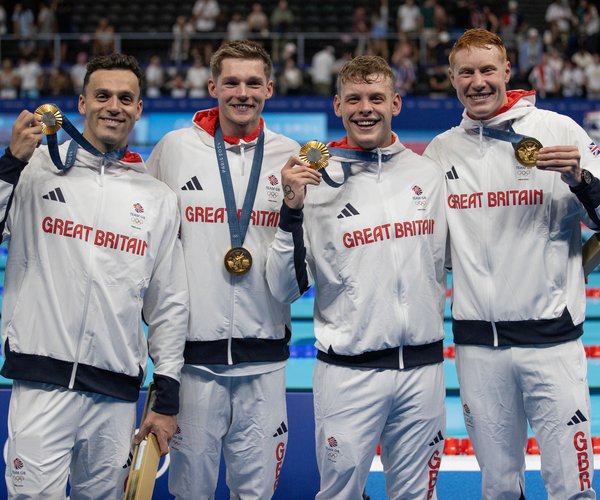 4x200m Free Paris [Team GB] Swimming medal