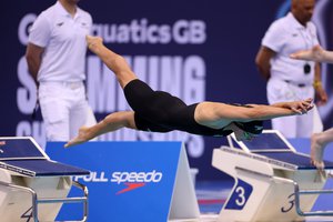 Anna Hopkin dive 100m Free final London 2024