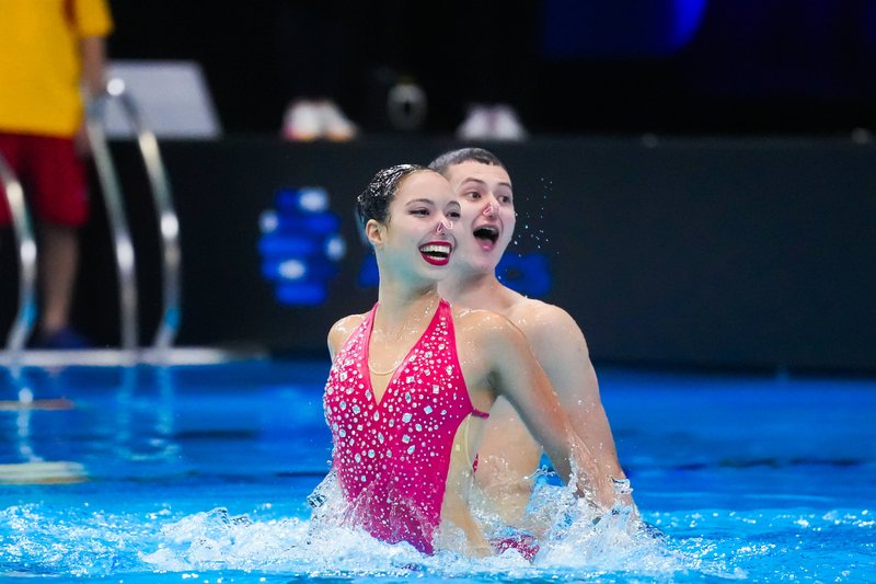 Loya Cenkci and Ranjuo Tomblin | Great Britain Artistic Swimming World Junior Championships in Lima Peru