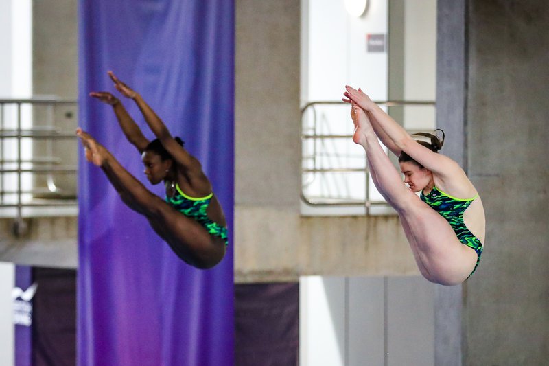 Desharne Bent-Ashmeil and Amy Rollinson Women's 3m Synchro dive NDC 2022