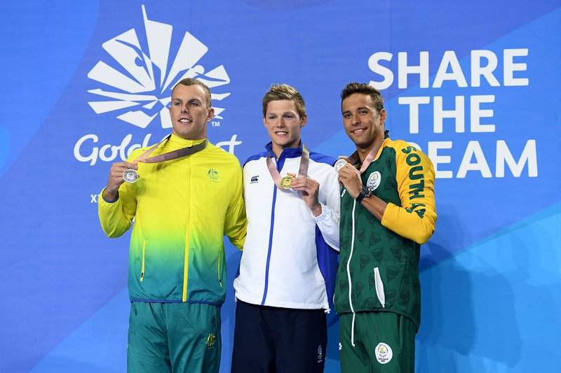 Duncan Scott Kyle Chalmers Chad le Clos Commonwealth Games 2018 [Getty]