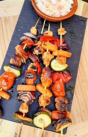 Fuel My Friday: Sweet and smokey BBQ skewers portrait