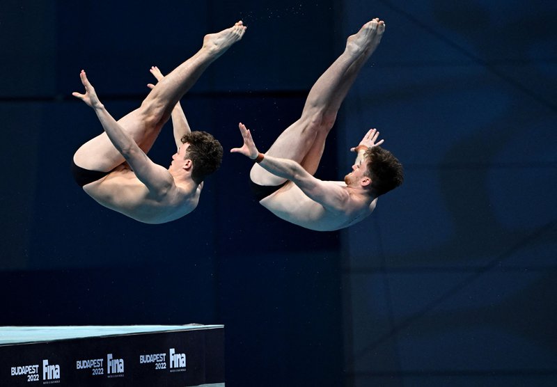 Noah Williams, Jack Laugher and Matty Lee Budapest 2022 [Getty] 2