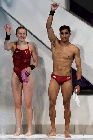 Lois Toulson and Kyle Kothari Mixed 10m Synchro B22 [Getty]