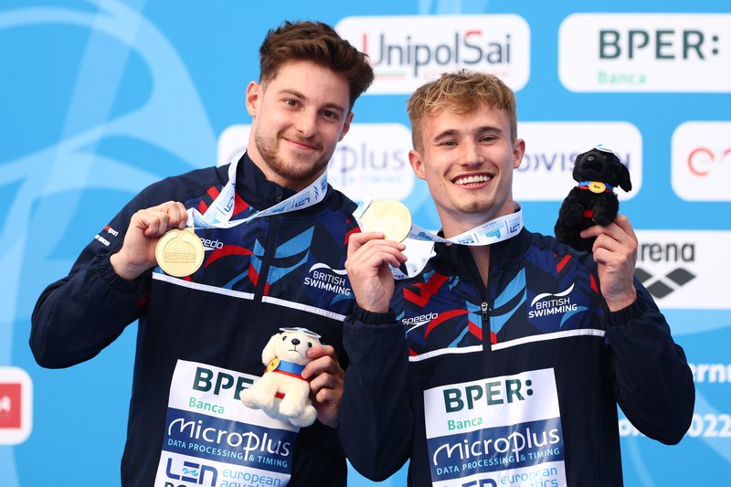 Jack Laugher and Anthony Harding Rome 2022 [Getty]
