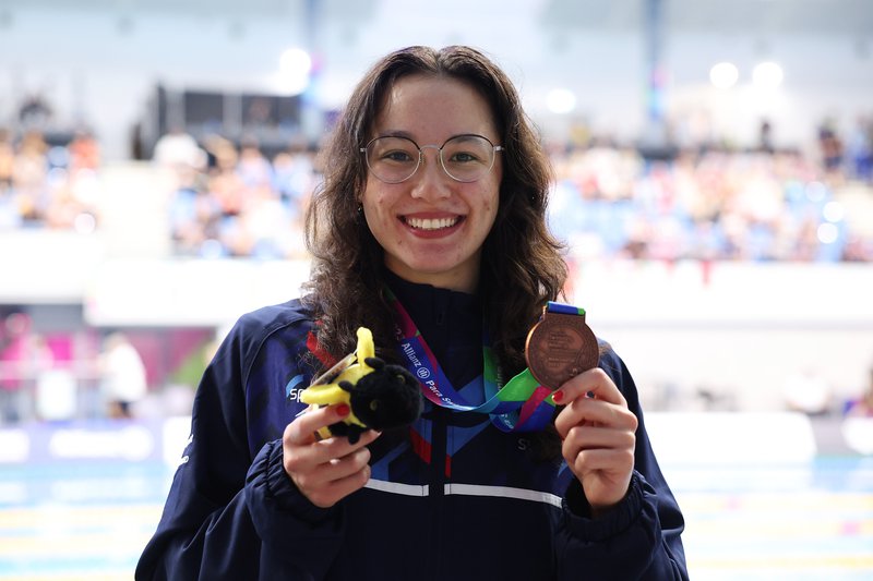Alice Tai Women's S8 100m Freestyle bronze Manchester 2023 [Getty]