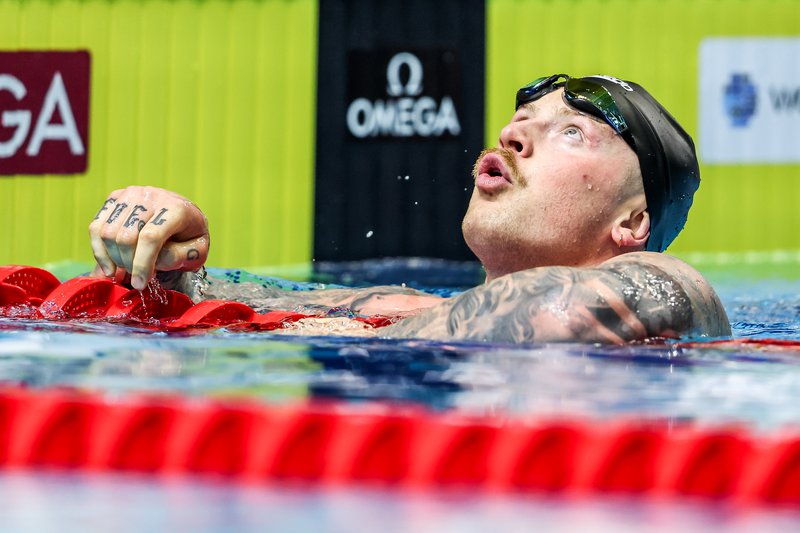 Adam Peaty post-race Budapest 2023