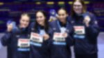 Abbie Wood Angharad Evans Eva Okaro Freya Anderson Mixed 4x100m Medley Relay SILVER World Short Course Champs 2024 Budapest