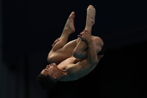 Jordan Houlden tuck 3m Springboard prelims Budapest 2022