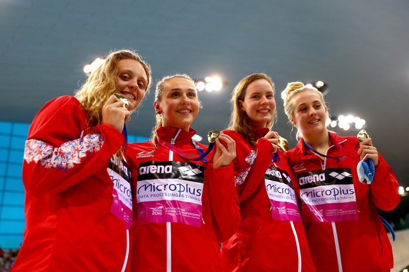 Kathleen Dawson Women's 4x100m Medley Relay gold Europeans 2016