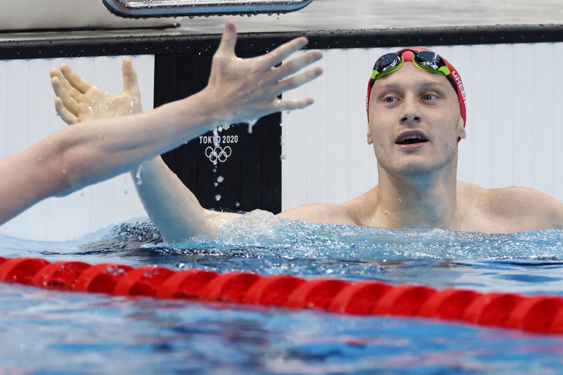 Luke Greenbank 200m Back semi smile Tokyo 2020