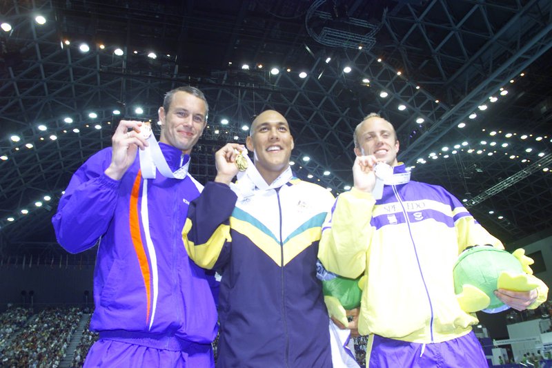 Mark Foster 50m Butterfly bronze Fukuoka 2001 World Champs