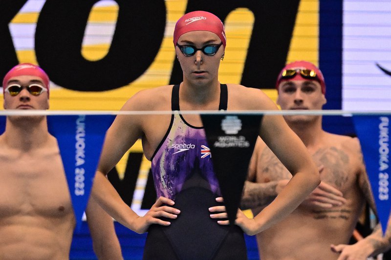 Medi Harris James Wilby Jacob Peters ready Mixed 4x100m Medley Relay heats Fukuoka 2023.jpg