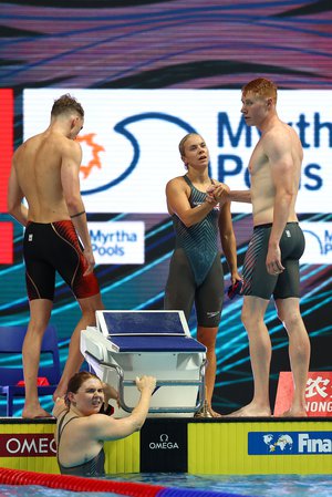 Mixed 4x100m Freestyle Relay team Budapest 2022