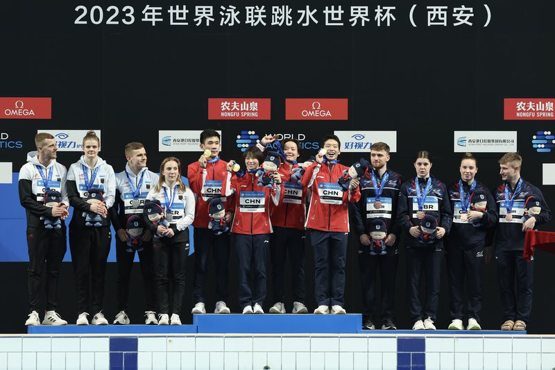 Mixed Team event BRONZE Diving World Cup 2023 China [Getty]