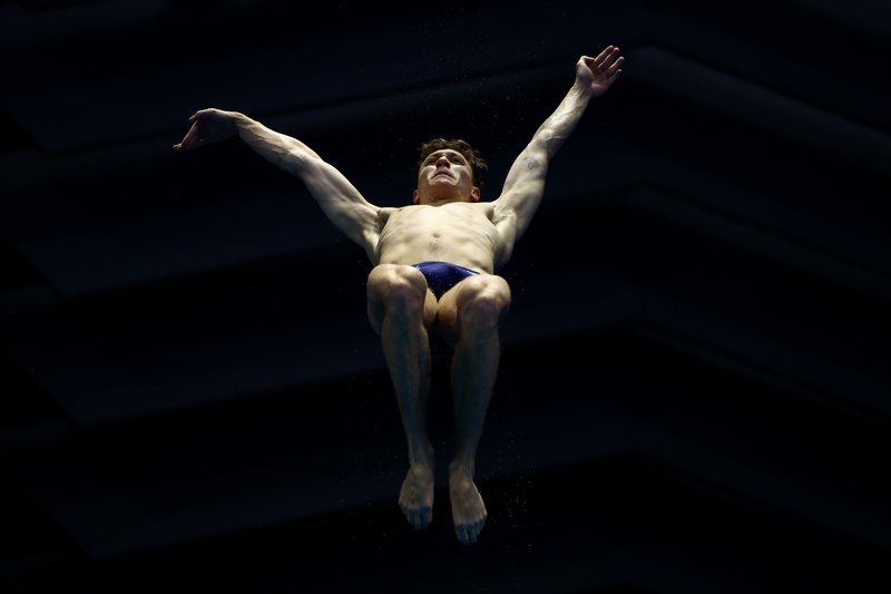 Noah Williams somersault Men's 10m Platform final Fukuoka 2023