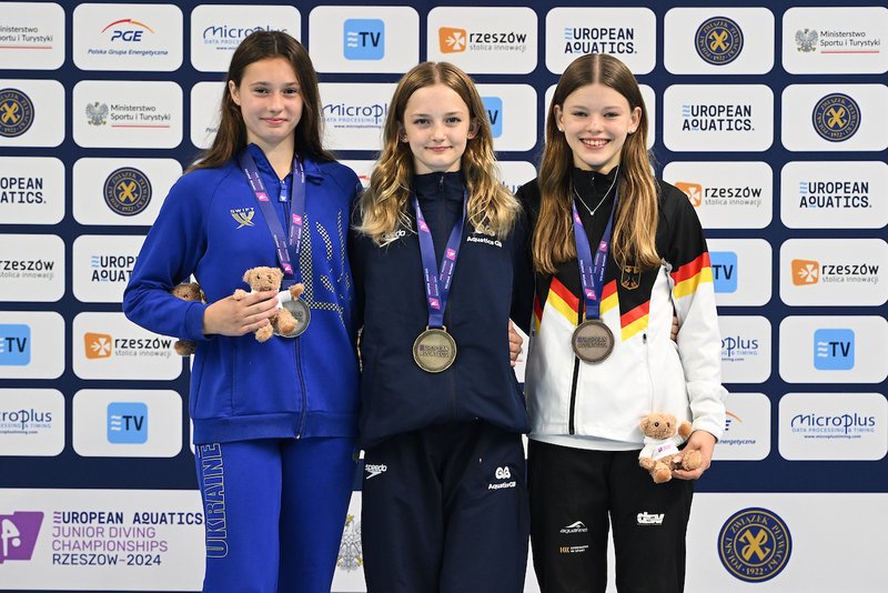 Skye Fisher-Eames gold European Aquatics Junior Diving 2024