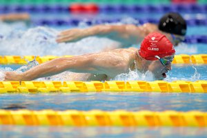 Stephen Clegg S12 100m Butterfly heats Tokyo 2020 [Getty]