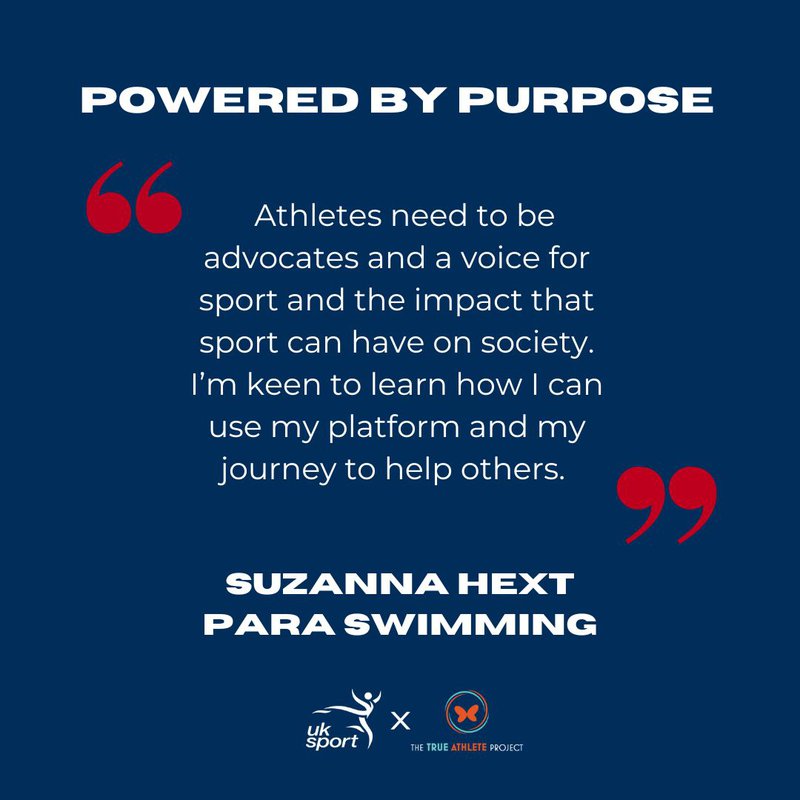 Suzanna Hext UK Sport Powered By Purpose programme
