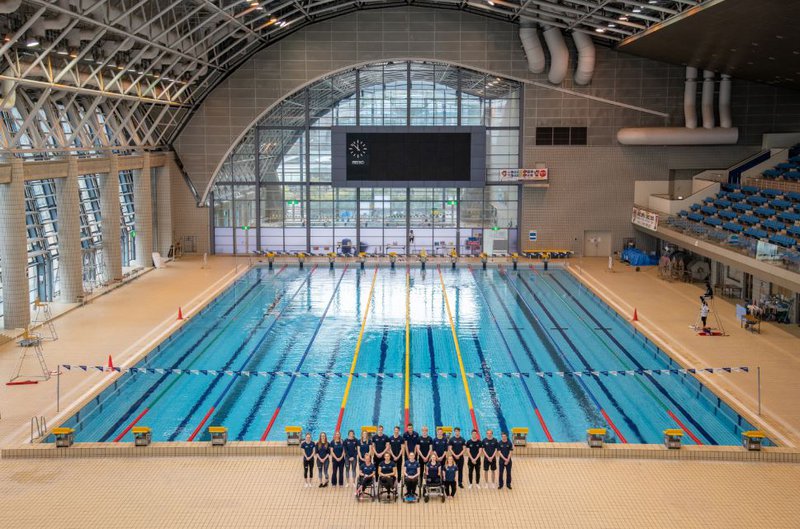 British para-swimming team on Suzuka training camp