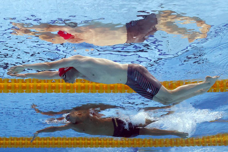 Tom Dean 200m Free semis underwater Budapest 2022