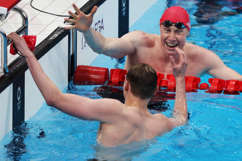 Tom Dean Duncan Scott GOLD SILVER 200m Free