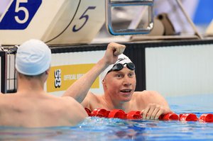 Tom Dean celebrates 200m Free final BSST 2021