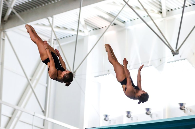 Women's 3m Synchro at the 2020 British Diving Championships